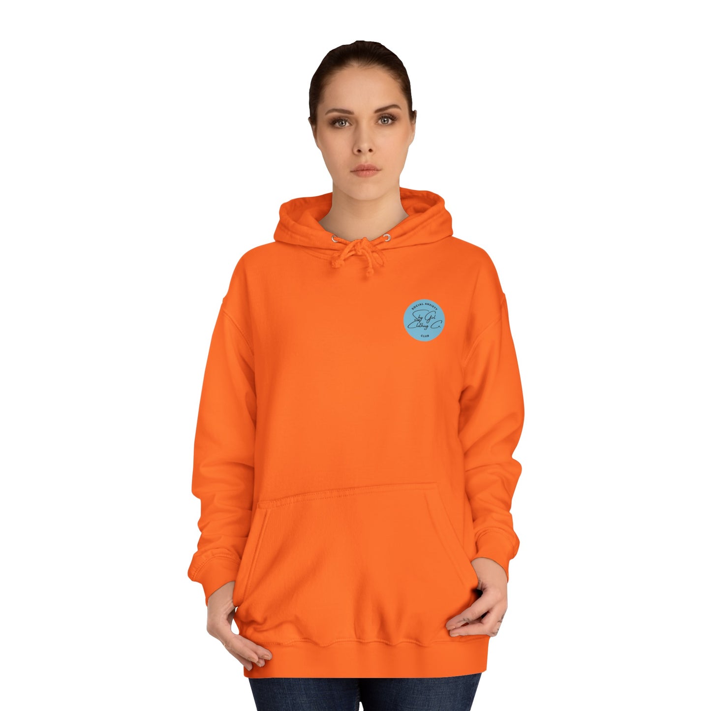 Let's Talk S.A. Unisex College Hoodie-Logo Back