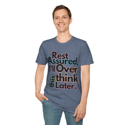 Rest Assured Unisex Softstyle T-Shirt- Colourful Floral Front