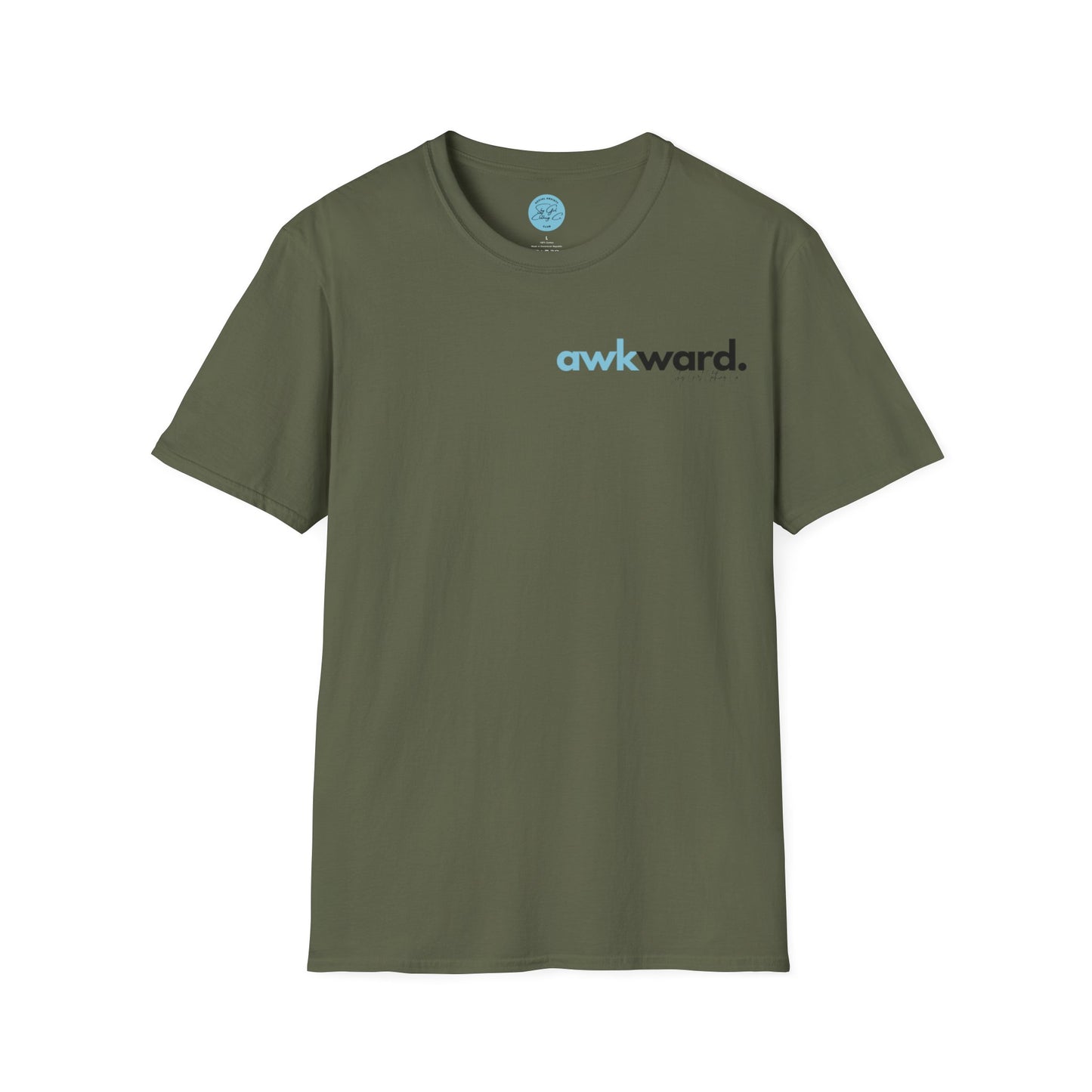 Awkward Unisex Softstyle T-Shirt- Small Logo
