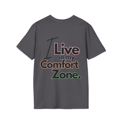 Comfort Zone Unisex Softstyle T-Shirt- Standard Colour Logo Back
