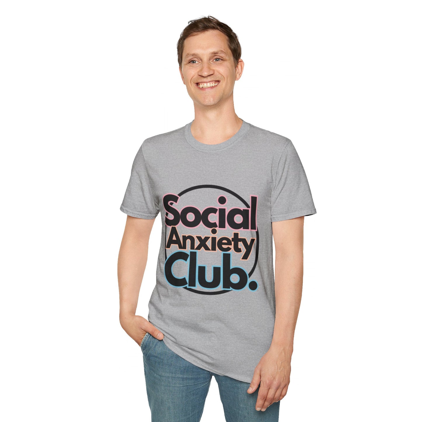 Social Anxiety Club Unisex Softstyle T-Shirt- Standard