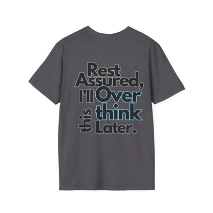Rest Assured Unisex Softstyle T-Shirt- Standard Back