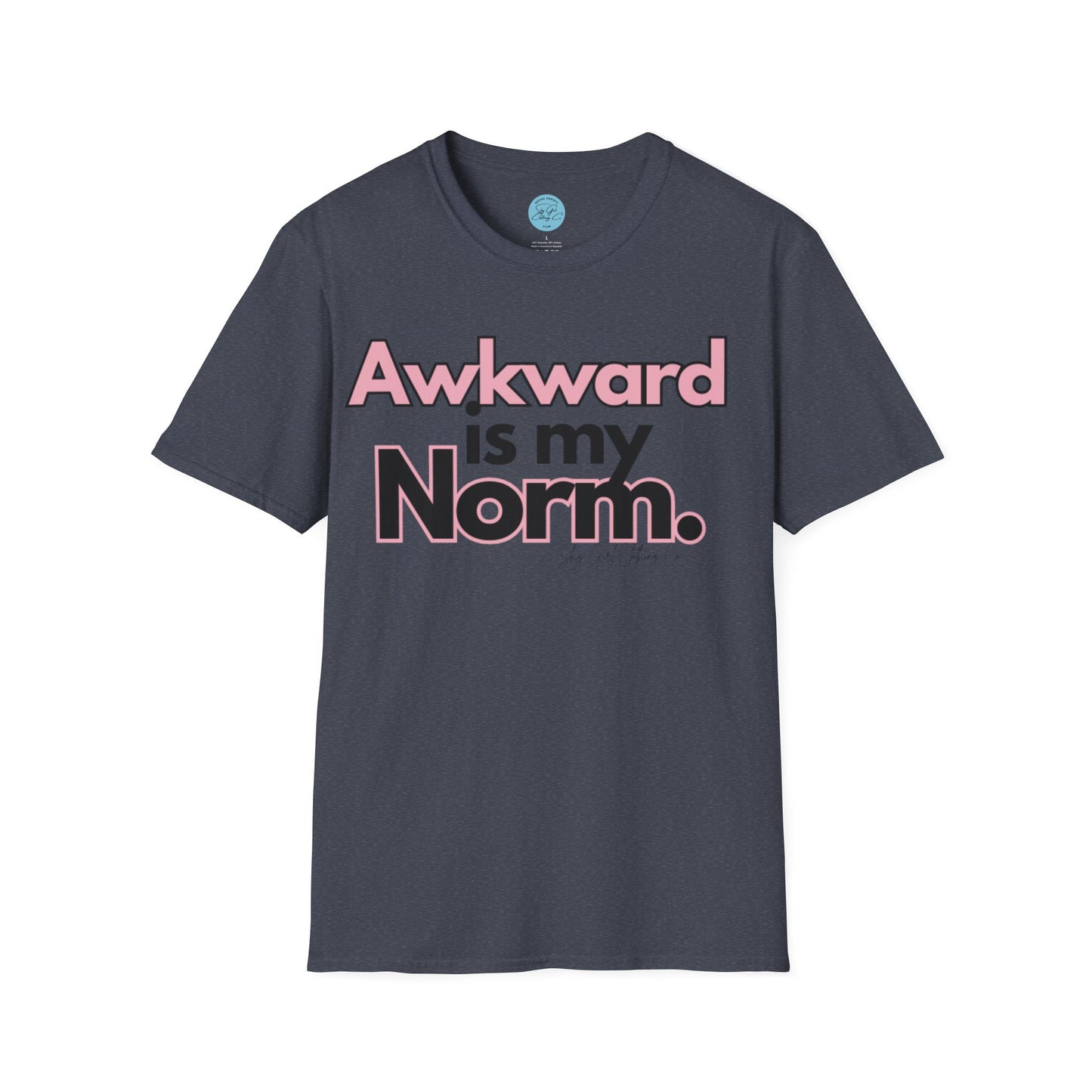 Awkward is my Norm Unisex Softstyle T-Shirt- Floral