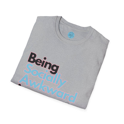 Being Socially Awkward is my Super Power Unisex Softstyle T-Shirt- Butterfly