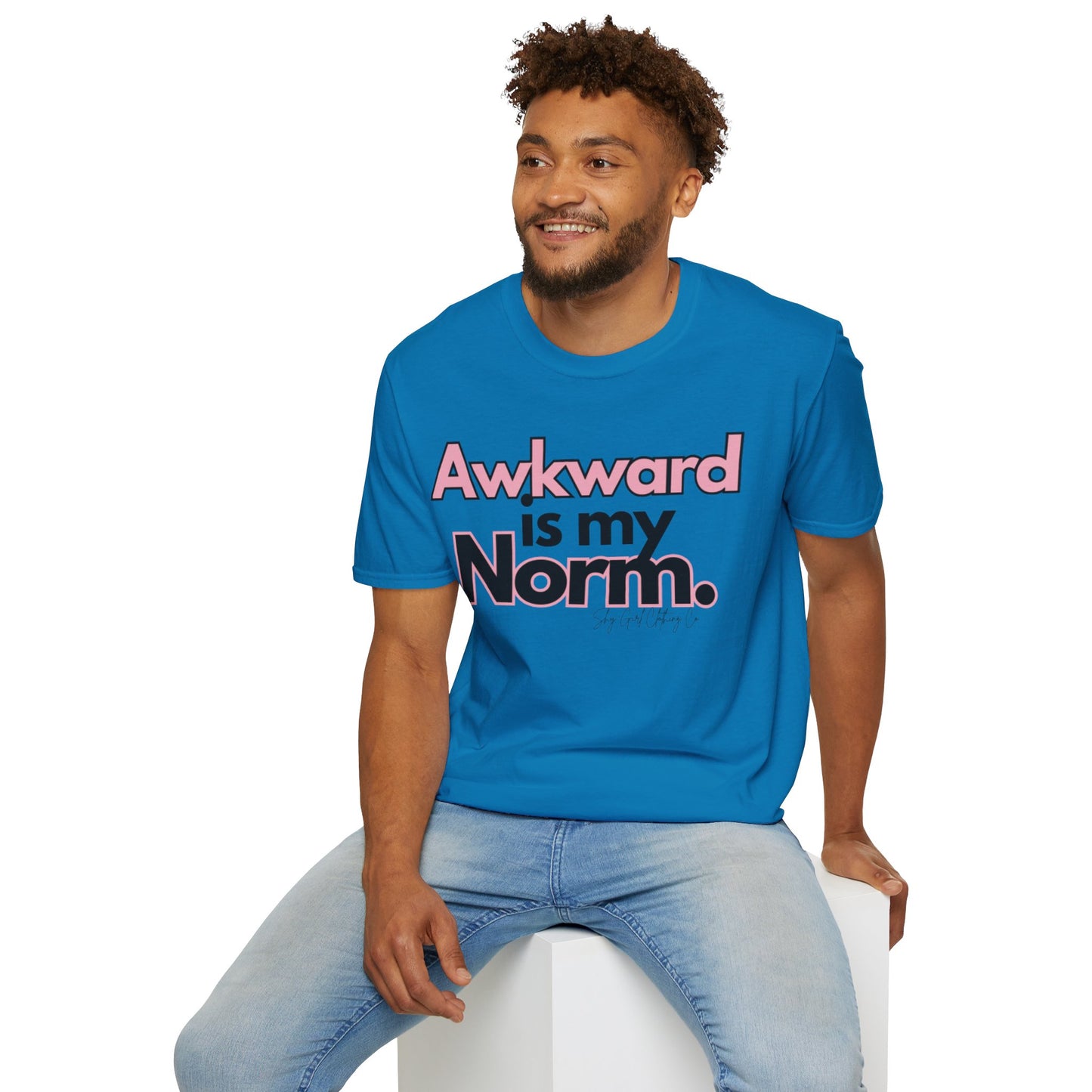 Awkward is my Norm Unisex Softstyle T-Shirt- Floral