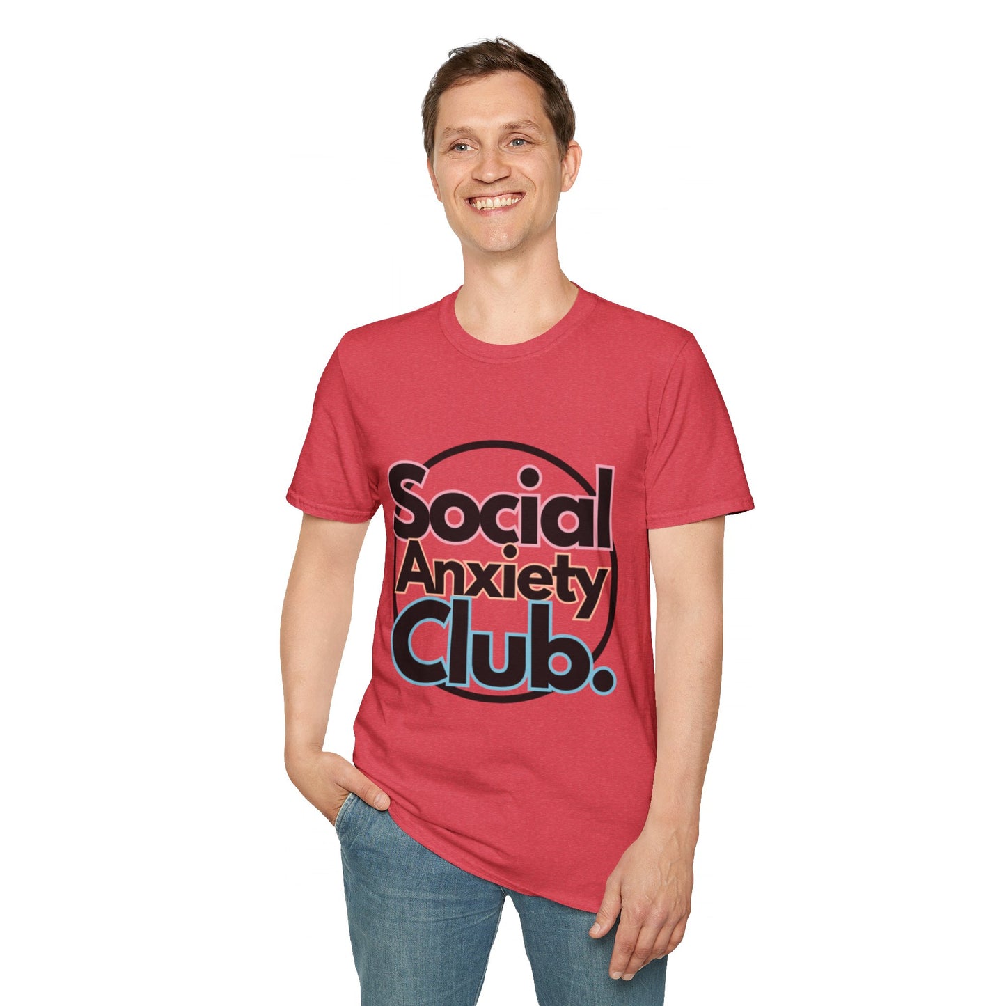 Social Anxiety Club Unisex Softstyle T-Shirt- Standard