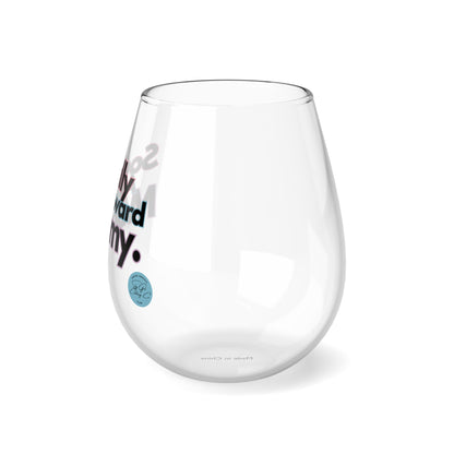 Socially Awkward Mommy Stemless Wine Glass, 11.75oz