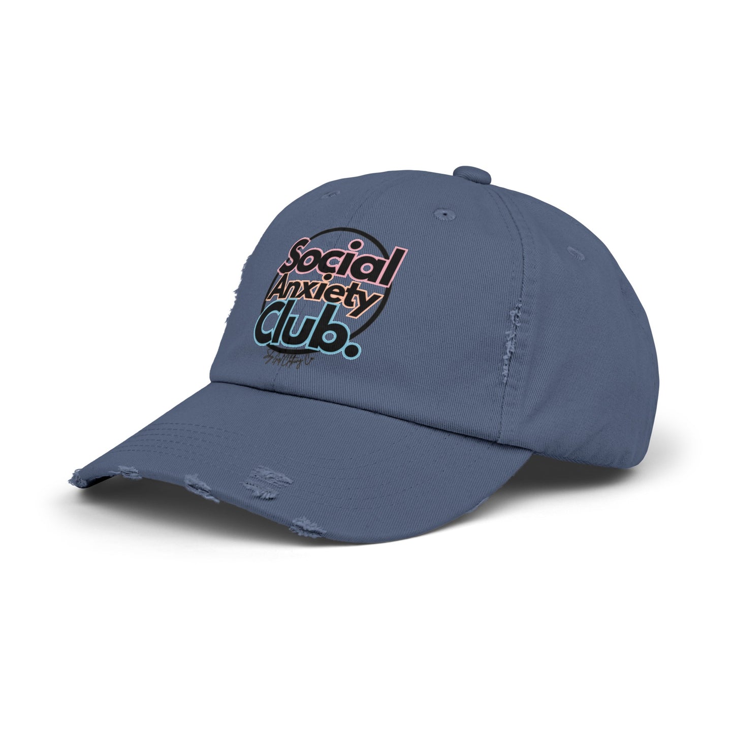 Social Anxiety Club Unisex Distressed Hat
