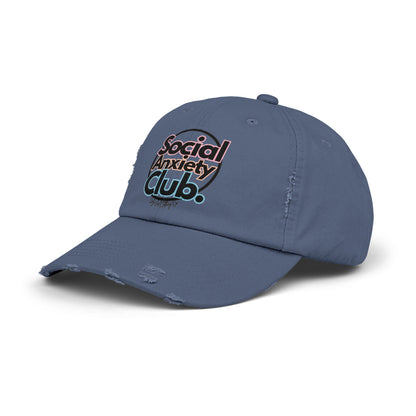 Social Anxiety Club Unisex Distressed Hat