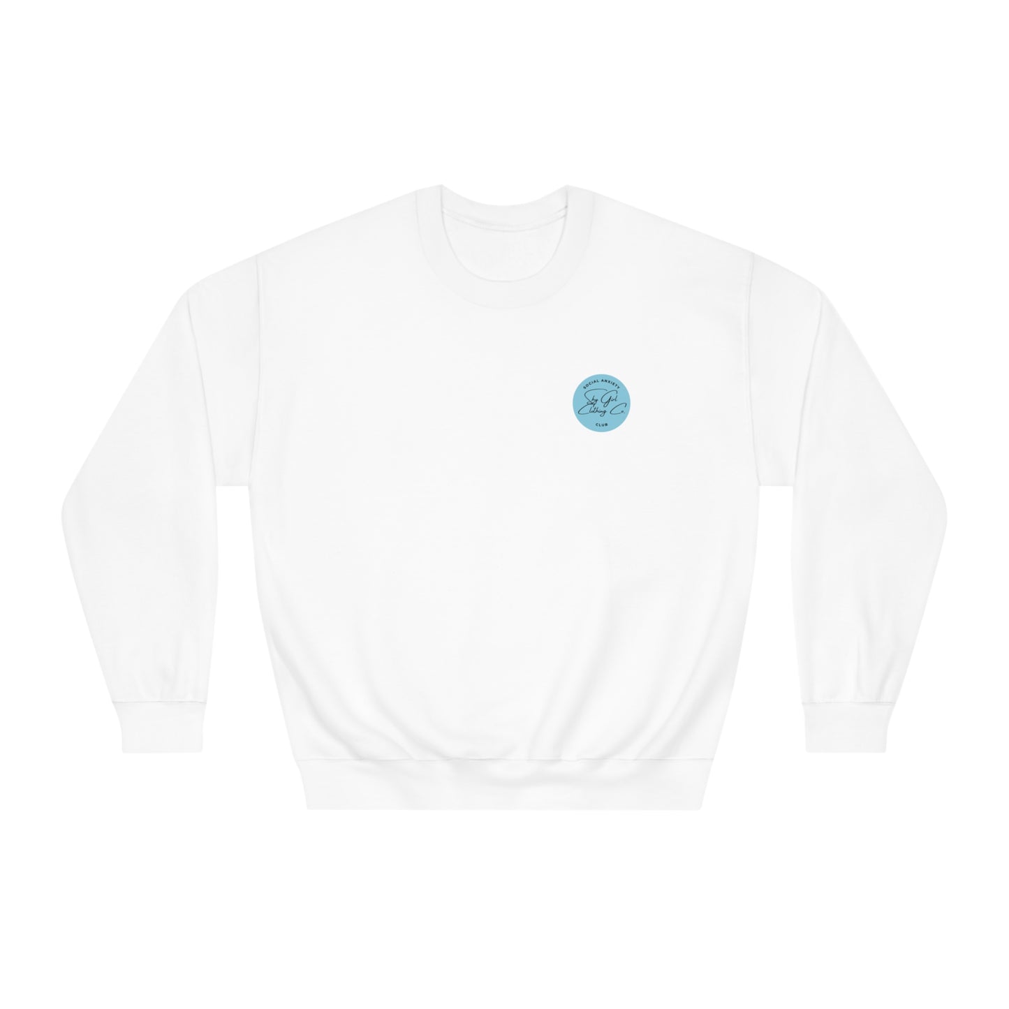 Rest Assured Unisex DryBlend® Crewneck Sweatshirt- Standard Logo Back