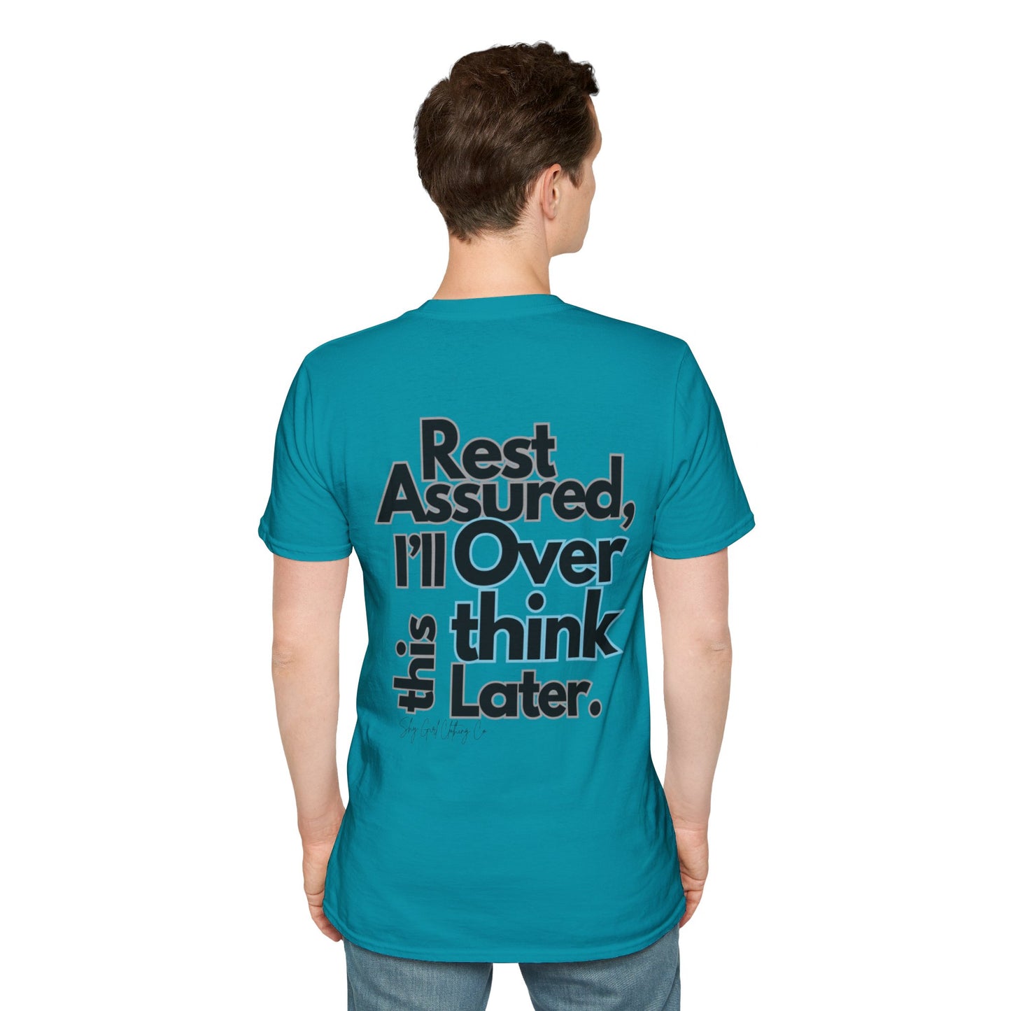 Rest Assured Unisex Softstyle T-Shirt- Standard Back