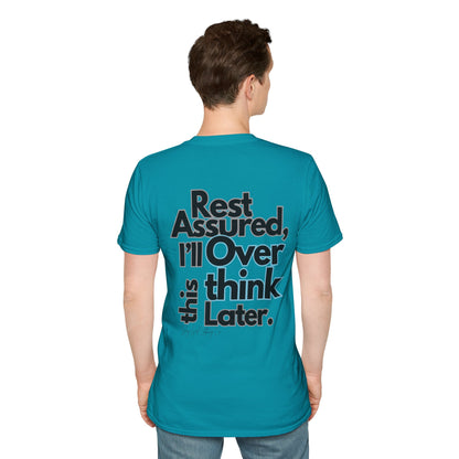Rest Assured Unisex Softstyle T-Shirt- Standard Back