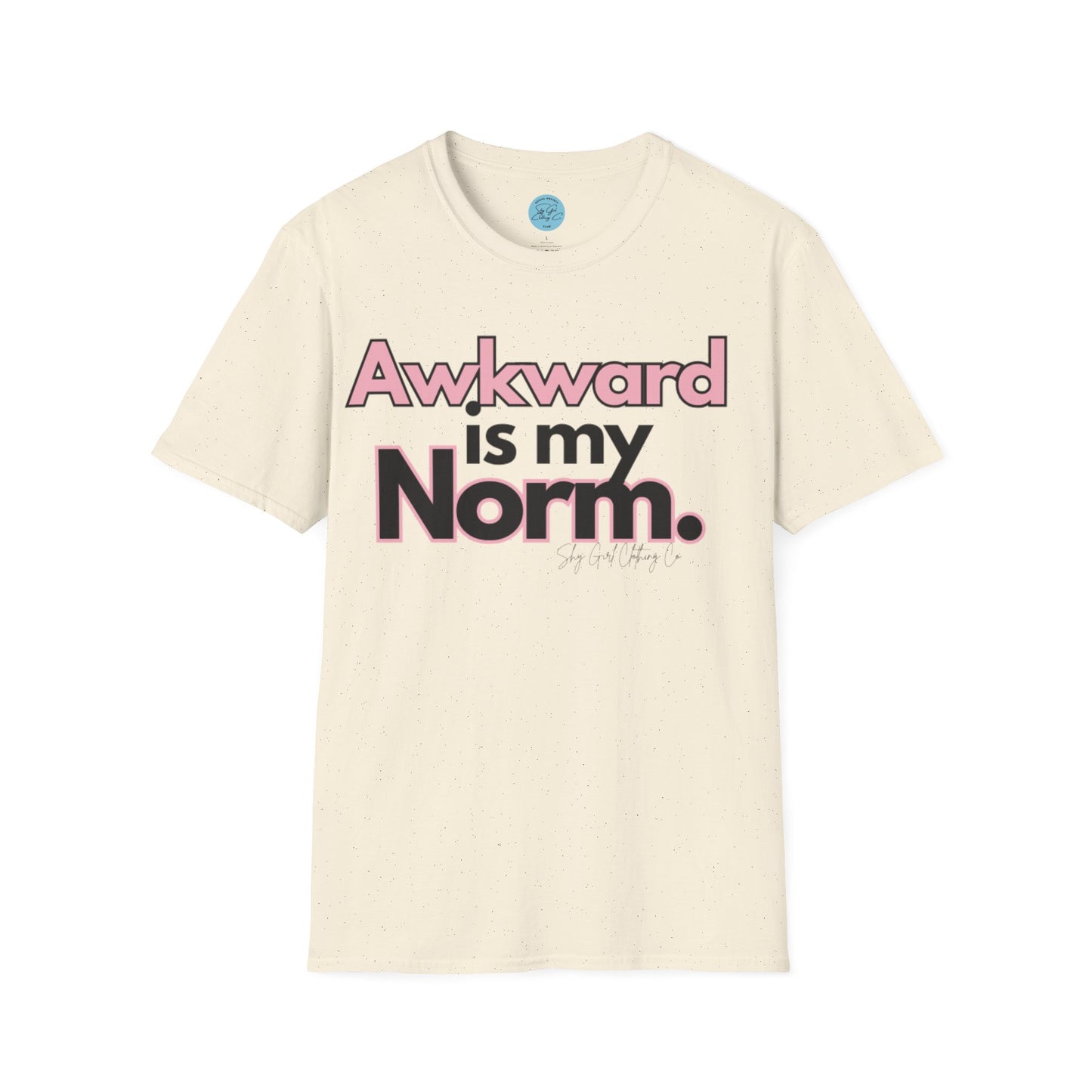 Awkward is my Norm Unisex Softstyle T-Shirt- Floral