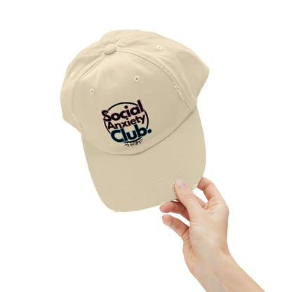 Social Anxiety Club Unisex Distressed Hat
