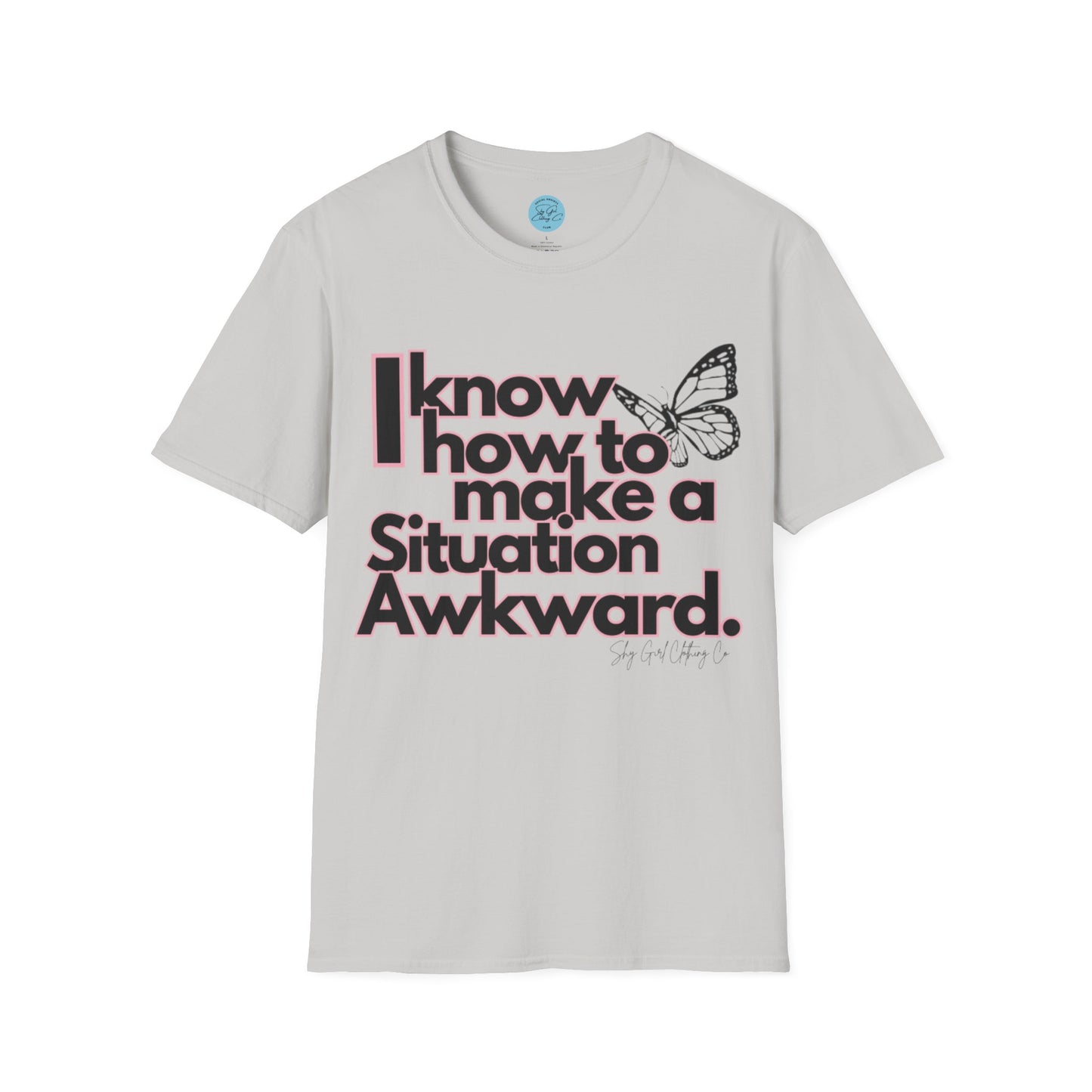 Awkward Situation Unisex Softstyle T-Shirt- Butterfly