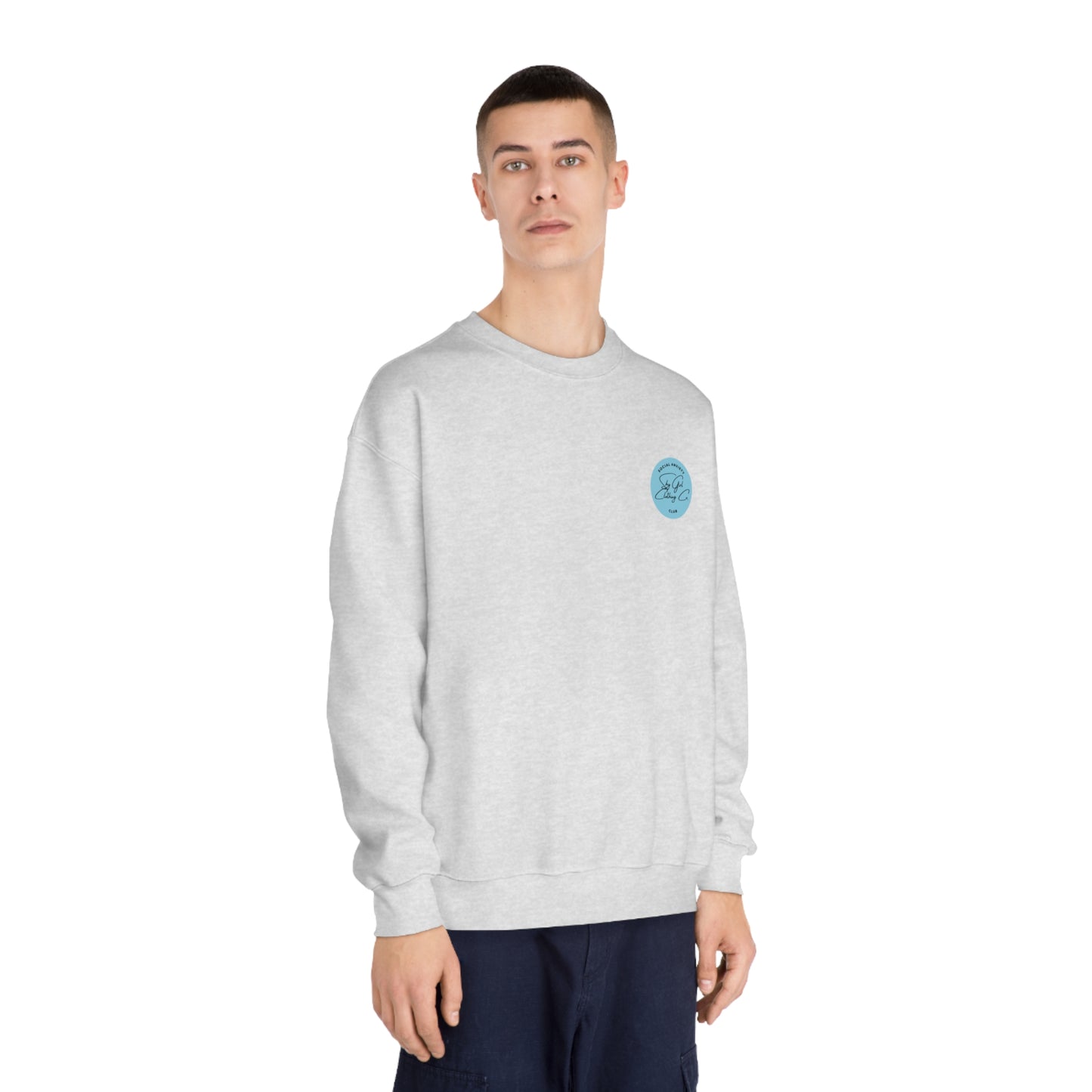 Rest Assured Unisex DryBlend® Crewneck Sweatshirt- Standard Logo Back