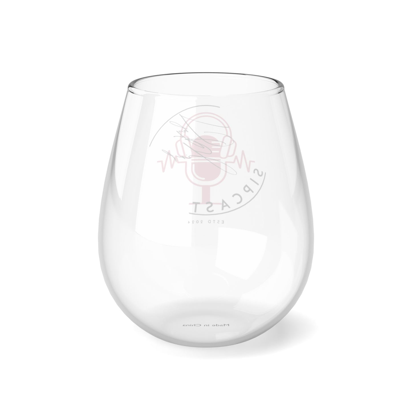Shy Girl Sipcast Stemless Wine Glass, 11.75oz
