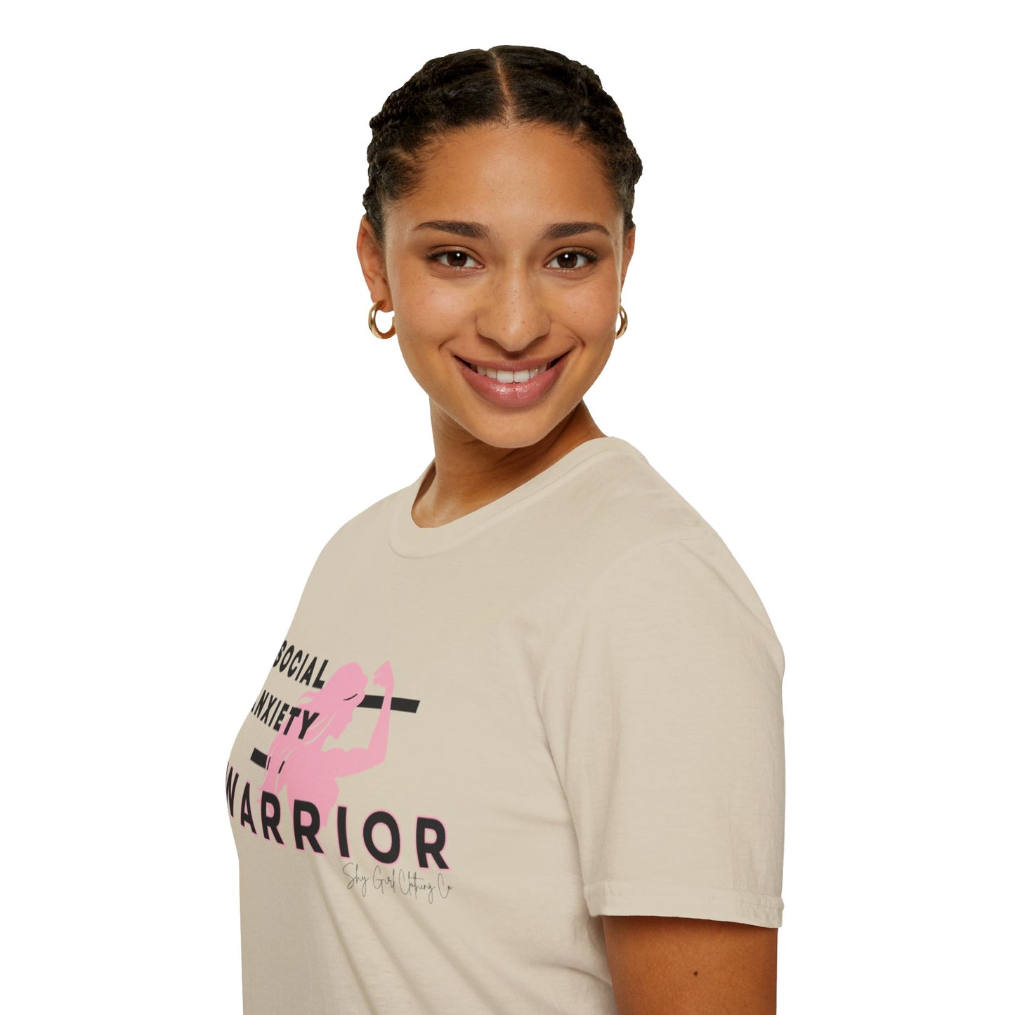 Social Anxiety Warrior Unisex Softstyle T-Shirt- Standard Girl Power