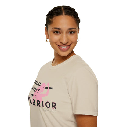 Social Anxiety Warrior Unisex Softstyle T-Shirt- Standard Girl Power