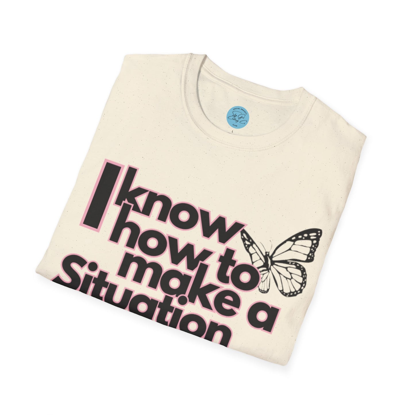 Awkward Situation Unisex Softstyle T-Shirt- Butterfly