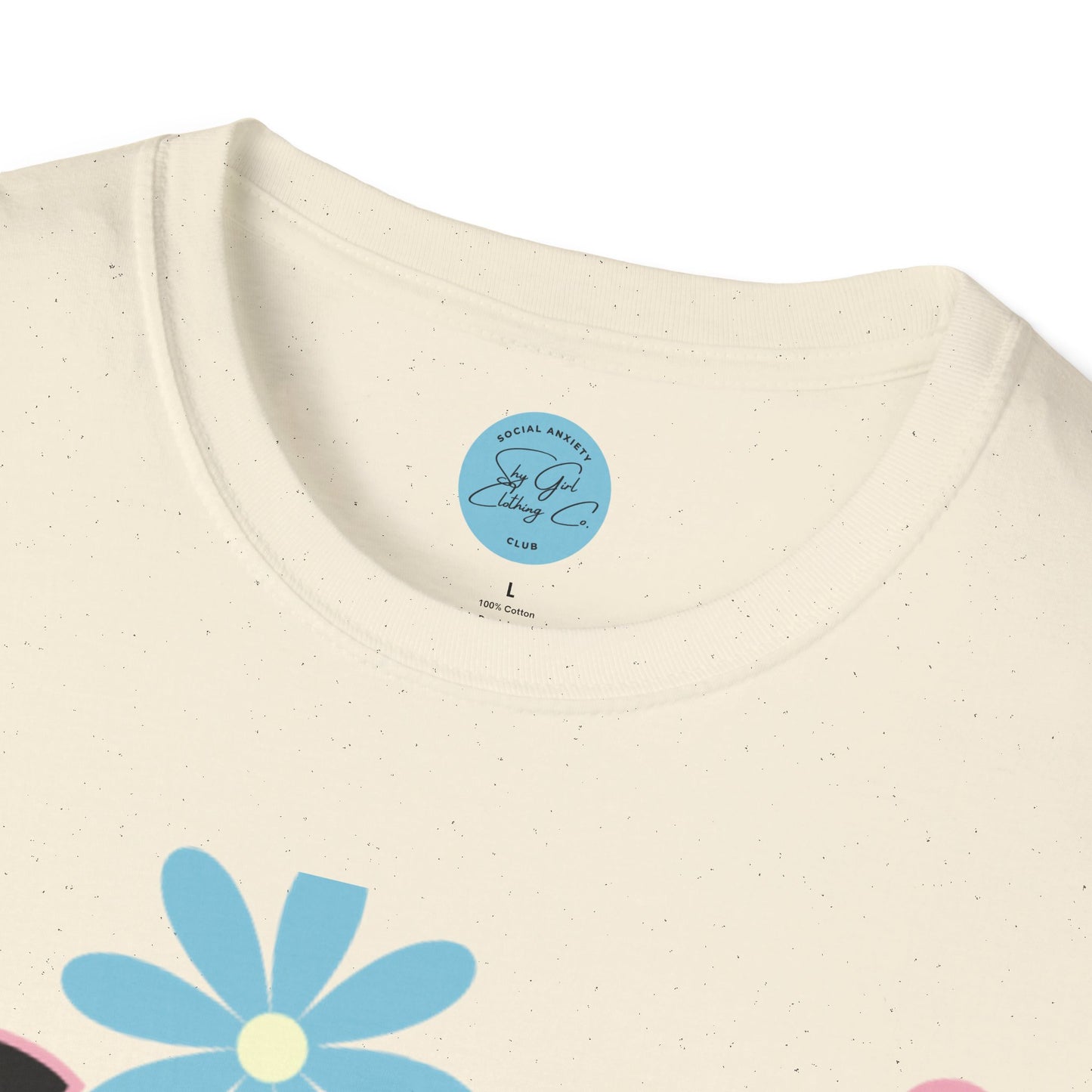 Social Anxiety Club Unisex Softstyle T-Shirt- Floral