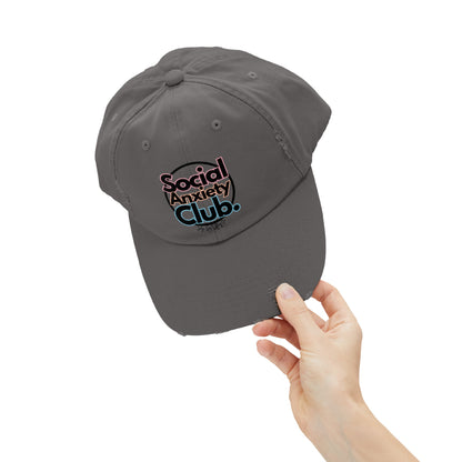 Social Anxiety Club Unisex Distressed Hat