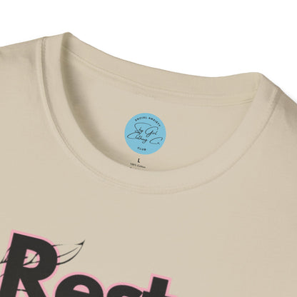 Rest Assured Unisex Softstyle T-Shirt- Colourful Floral Front