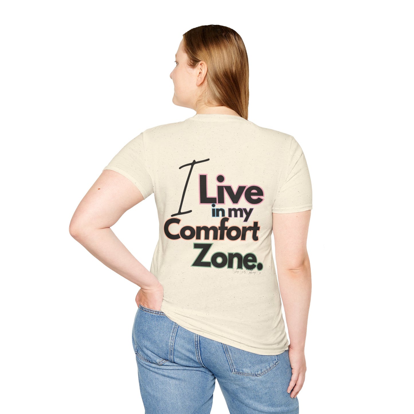 Comfort Zone Unisex Softstyle T-Shirt- Standard Colour Logo Back