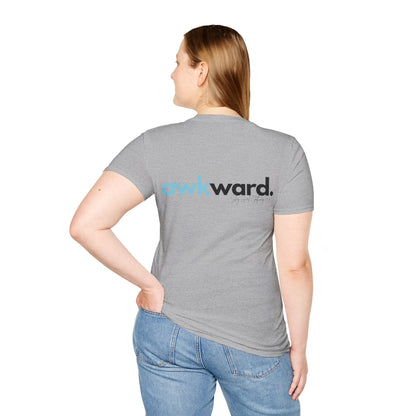 Awkward Unisex Softstyle T-Shirt- Logo Back