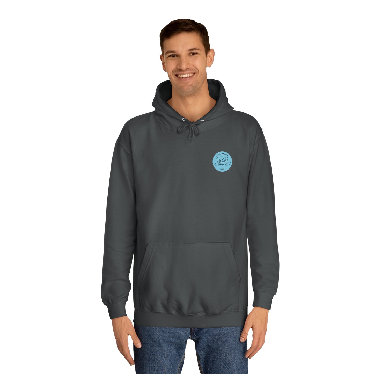Let's Talk S.A. Unisex College Hoodie-Logo Back
