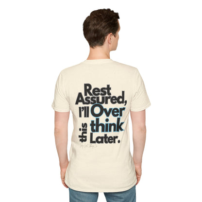 Rest Assured Unisex Softstyle T-Shirt- Standard Back