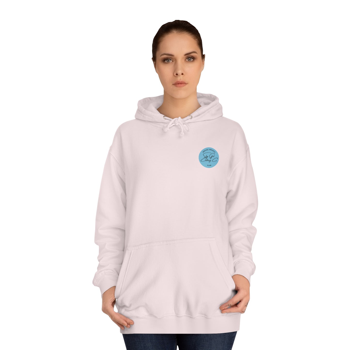 Let's Talk S.A. Unisex College Hoodie-Logo Back