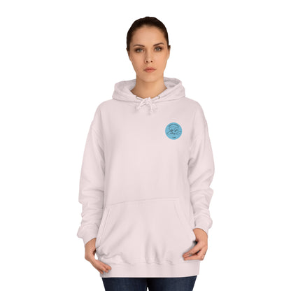 Let's Talk S.A. Unisex College Hoodie-Logo Back