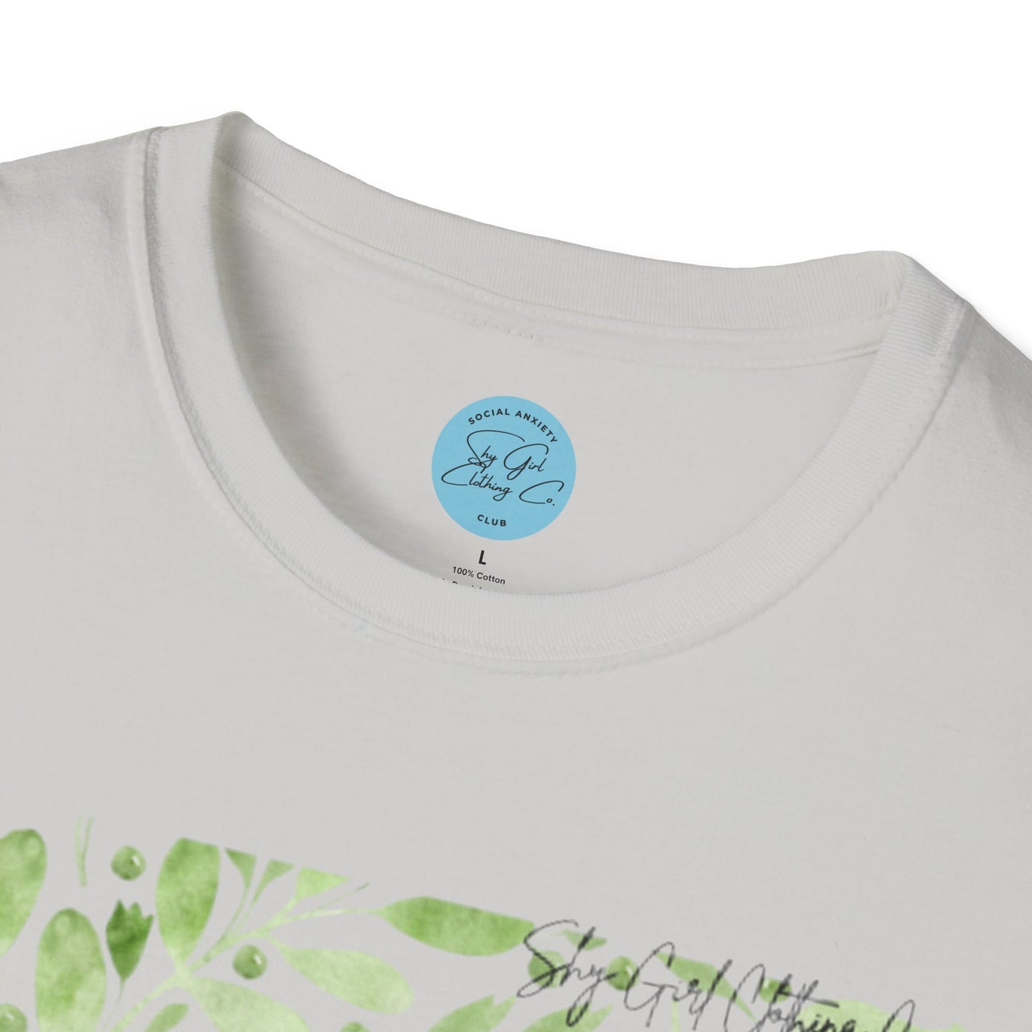 Recharging my Social Batteries Unisex Softstyle T-Shirt- Floral
