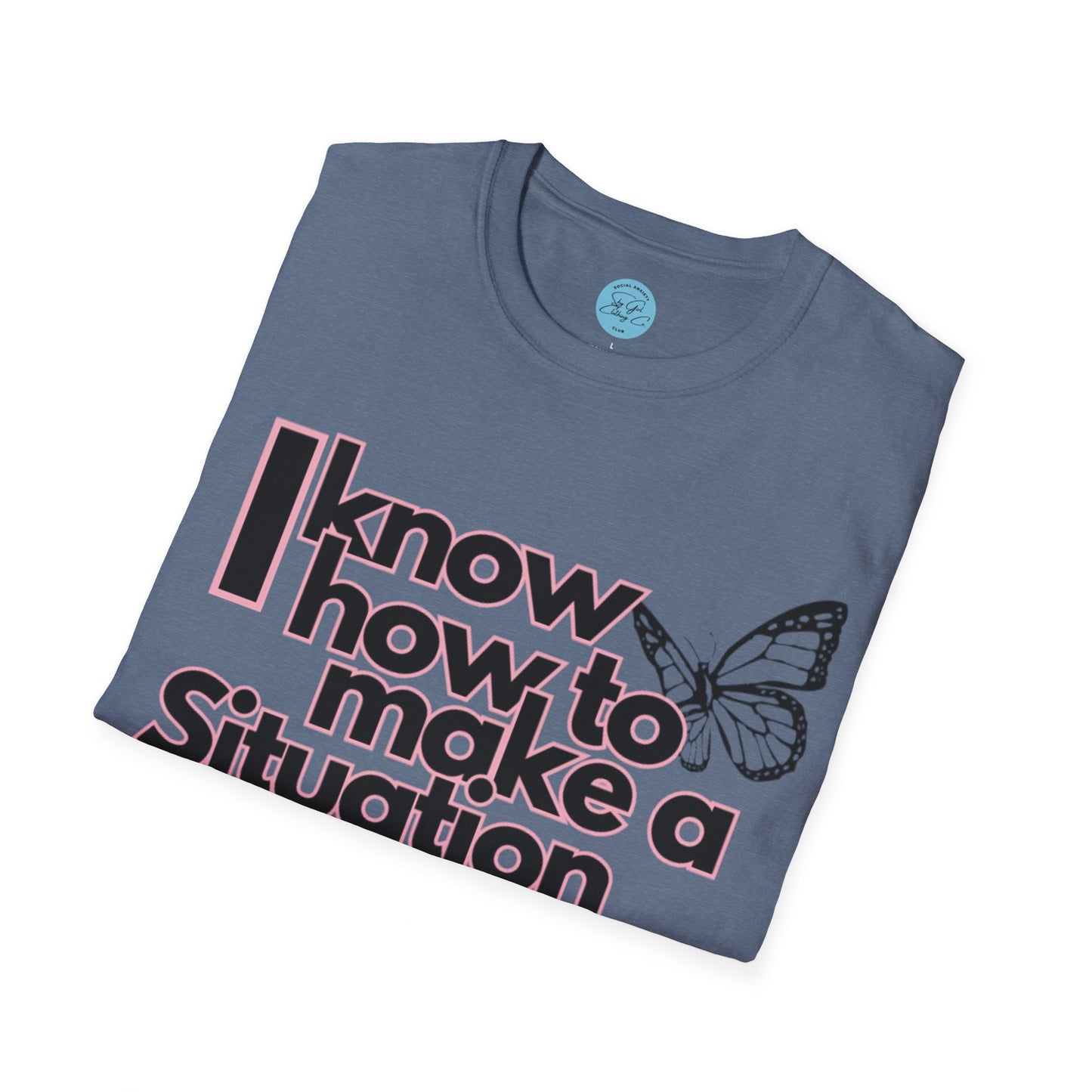Awkward Situation Unisex Softstyle T-Shirt- Butterfly
