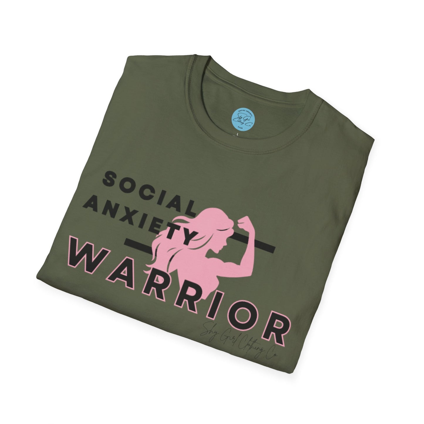 Social Anxiety Warrior Unisex Softstyle T-Shirt- Standard Girl Power