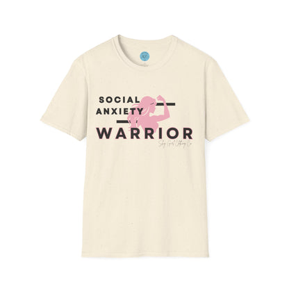 Social Anxiety Warrior Unisex Softstyle T-Shirt- Standard Girl Power