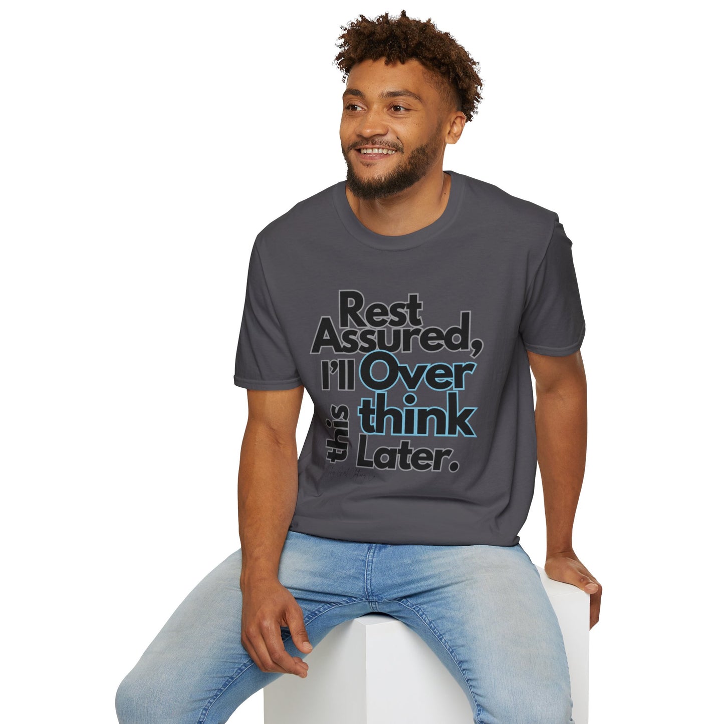 Rest Assured Unisex Softstyle T-Shirt- Standard Front