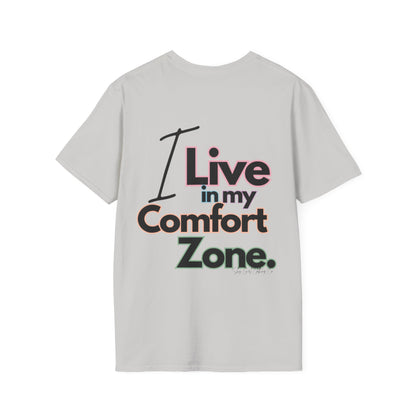 Comfort Zone Unisex Softstyle T-Shirt- Standard Colour Logo Back