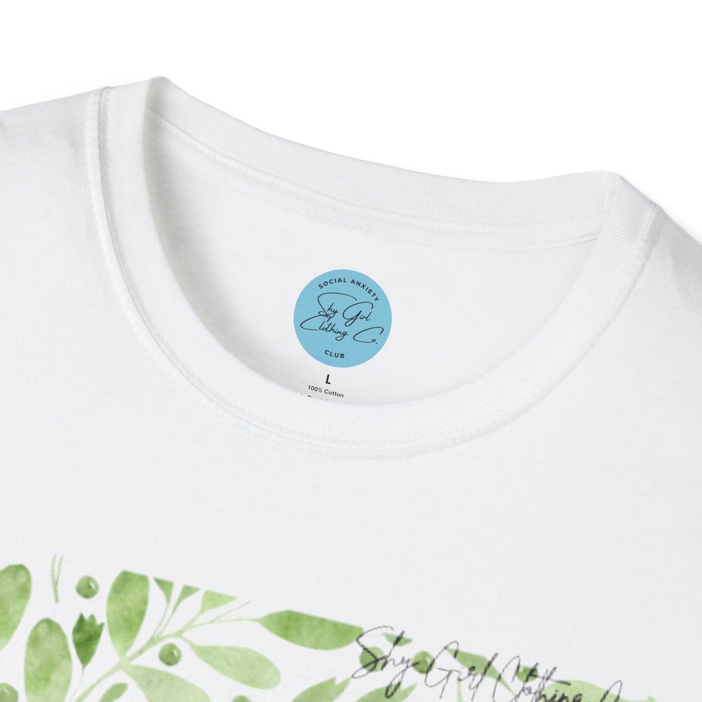 Recharging my Social Batteries Unisex Softstyle T-Shirt- Floral