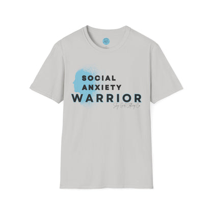 Social Anxiety Warrior Unisex Softstyle T-Shirt- Standard Logo