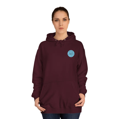 Let's Talk S.A. Unisex College Hoodie-Logo Back