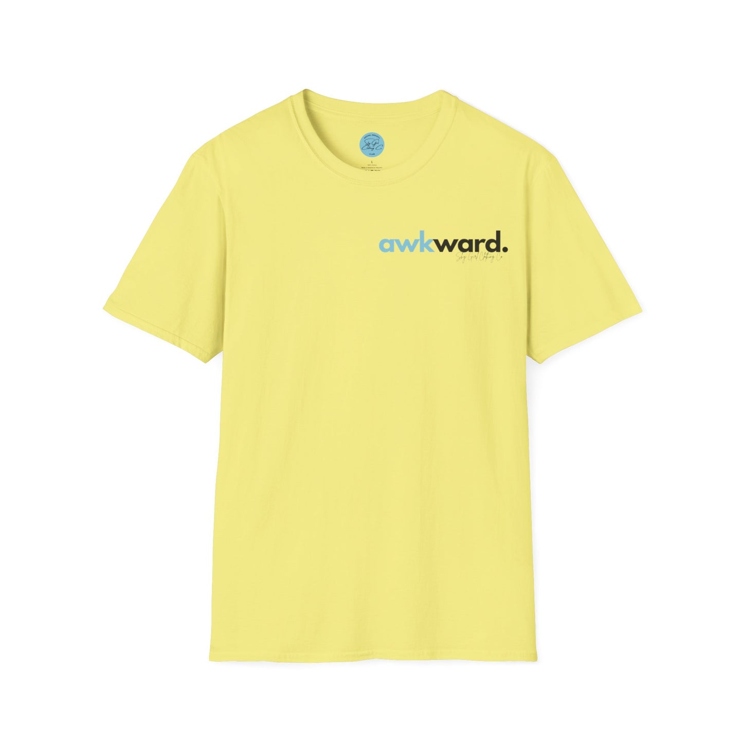 Awkward Unisex Softstyle T-Shirt- Small Logo