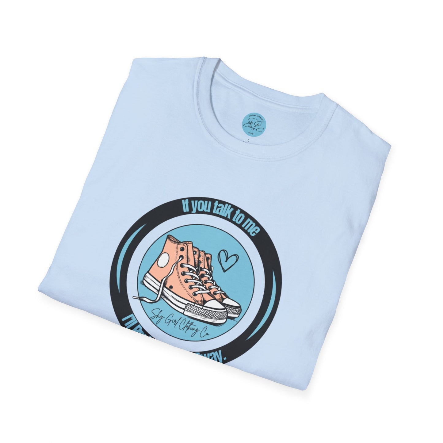 Run Away Unisex Softstyle T-Shirt- Standard Logo