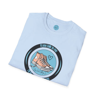 Run Away Unisex Softstyle T-Shirt- Standard Logo