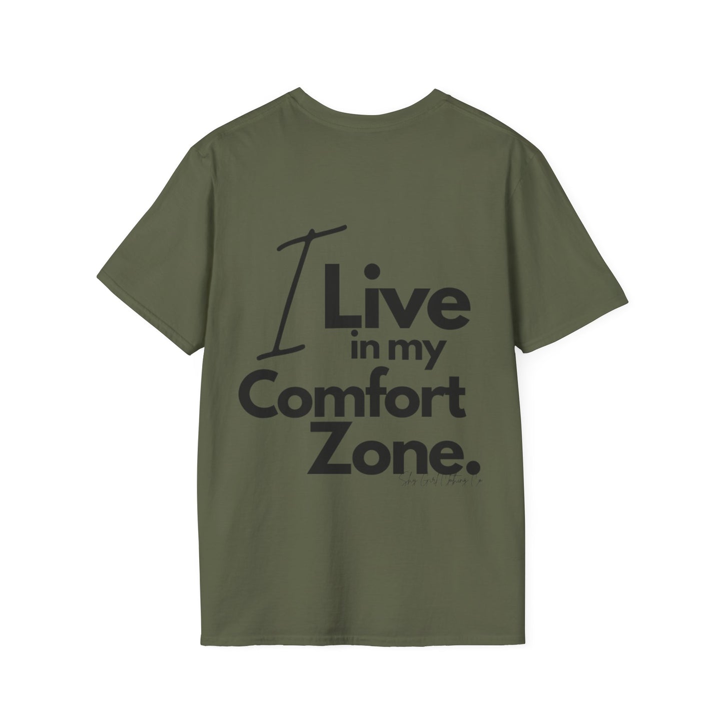 Comfort Zone Unisex Softstyle T-Shirt- Standard Logo Back