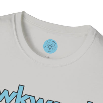 Awkward is my Norm Blue Unisex Softstyle T-Shirt- Floral