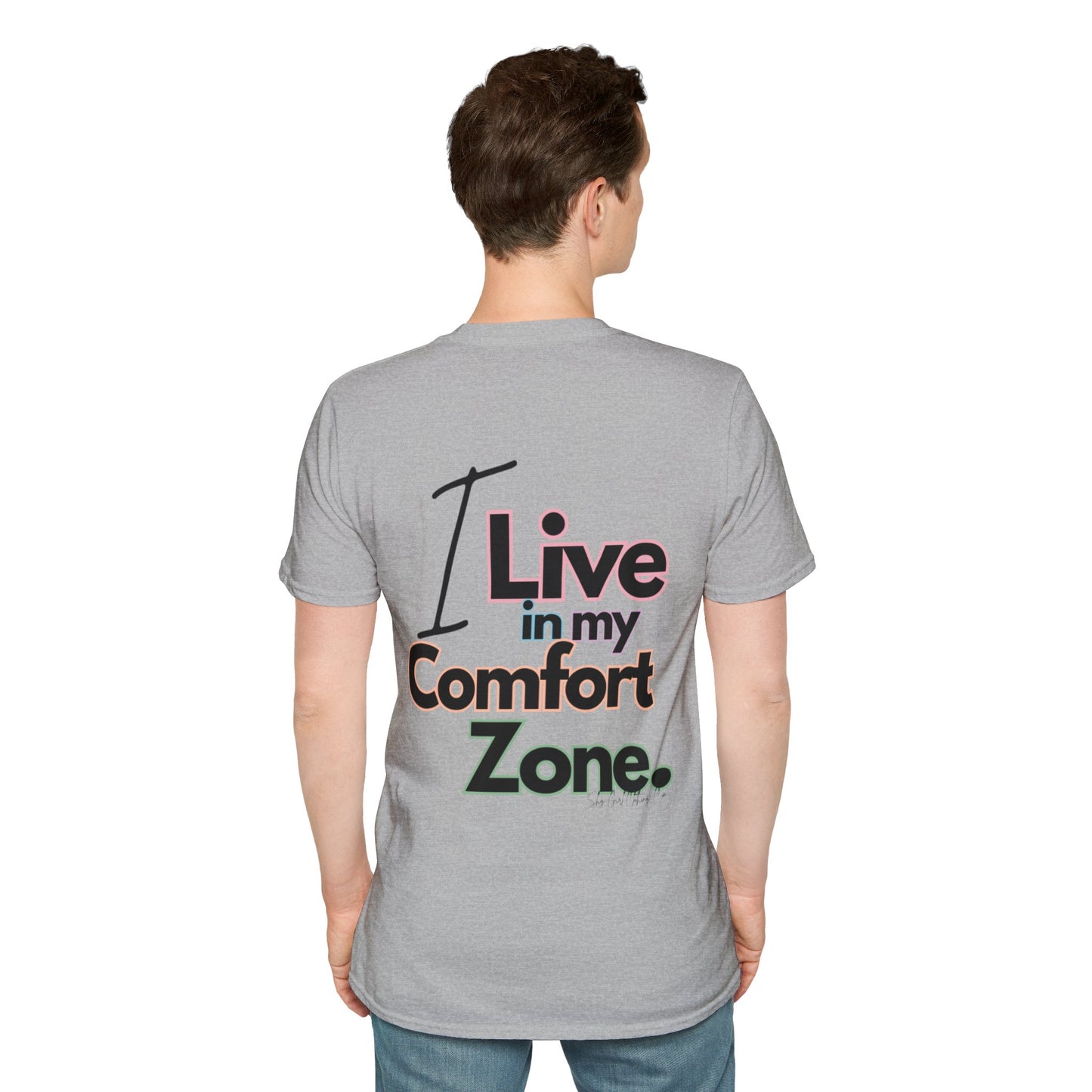 Comfort Zone Unisex Softstyle T-Shirt- Standard Colour Logo Back