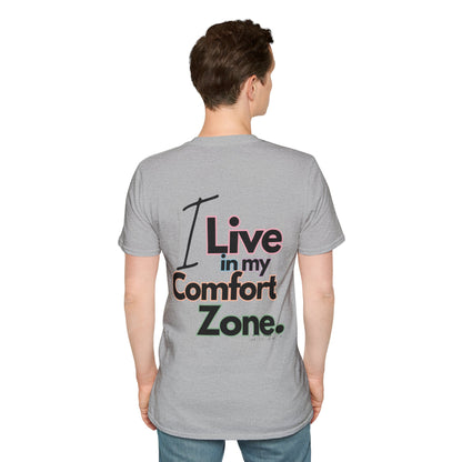 Comfort Zone Unisex Softstyle T-Shirt- Standard Colour Logo Back