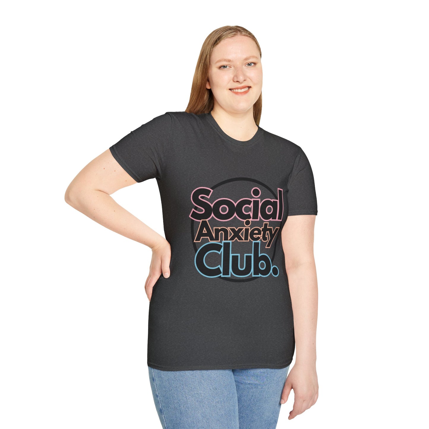 Social Anxiety Club Unisex Softstyle T-Shirt- Standard
